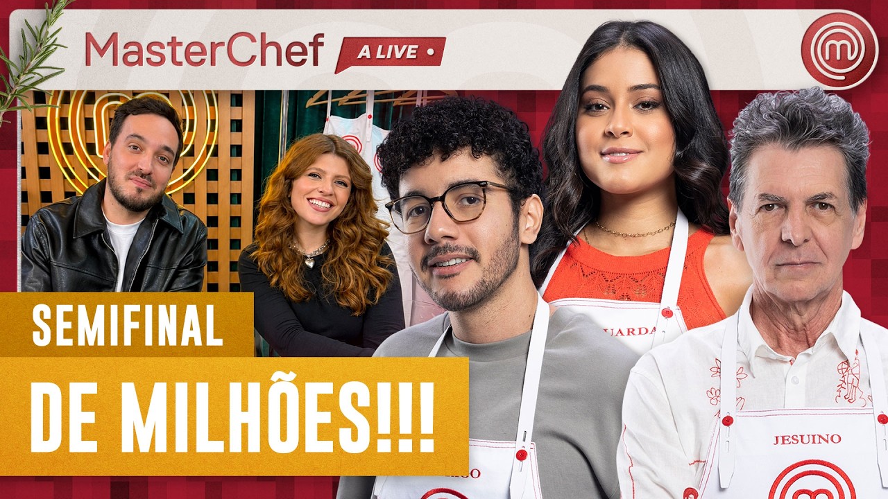 'MasterChef: A Live' comenta semifinal da 13ª temporada; assista ao vivo