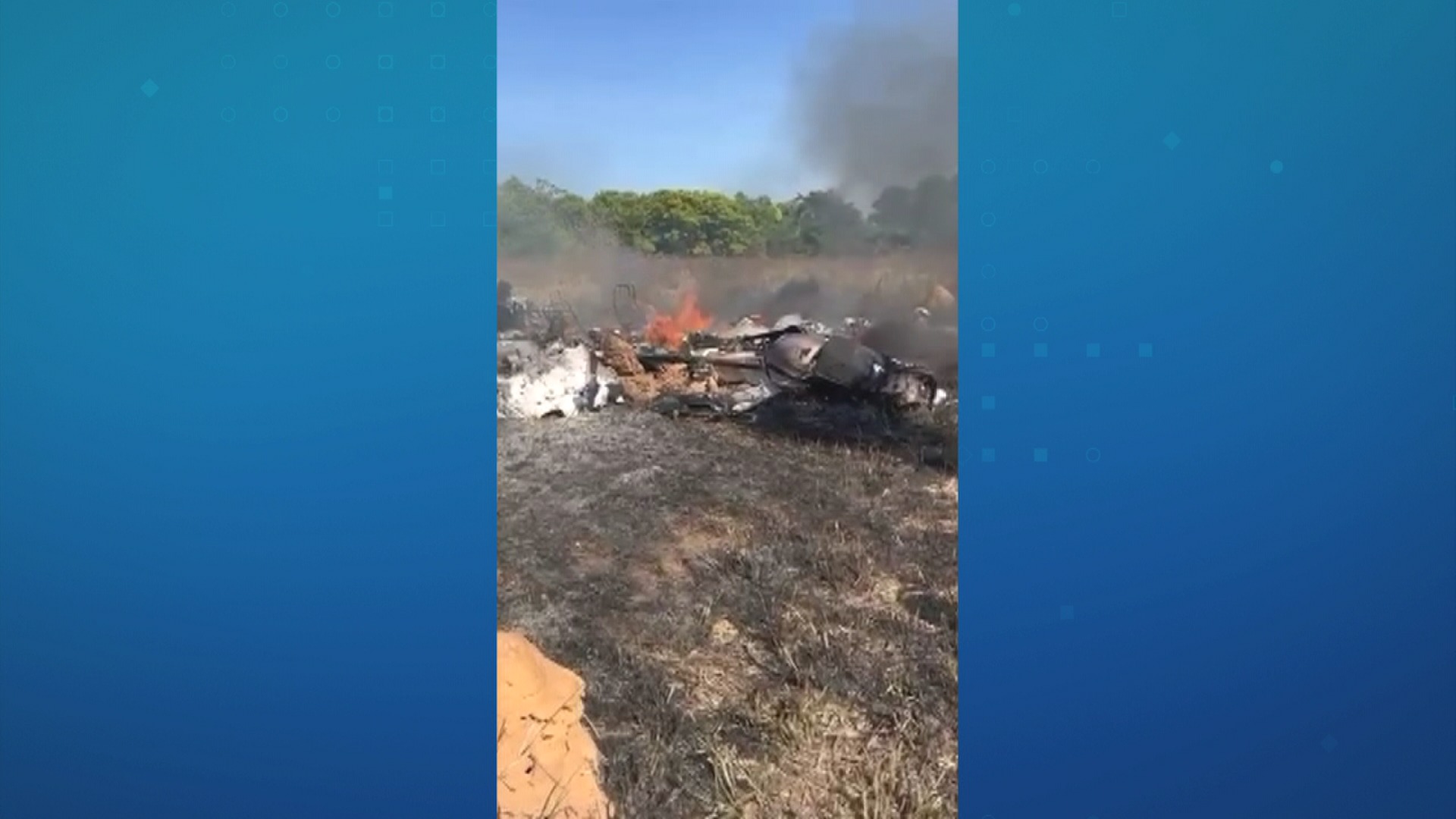 Queda de avião deixa três mortos em fazenda no Mato Grosso