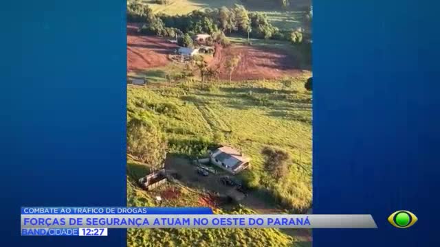 PF e PM fazem operação contra tráfico no Oeste do Paraná