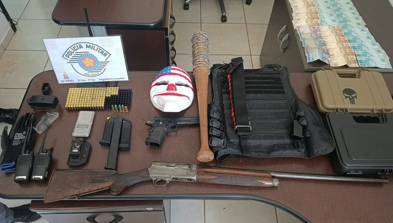 Casal é detido com armas e munições em Engenheiro Coelho