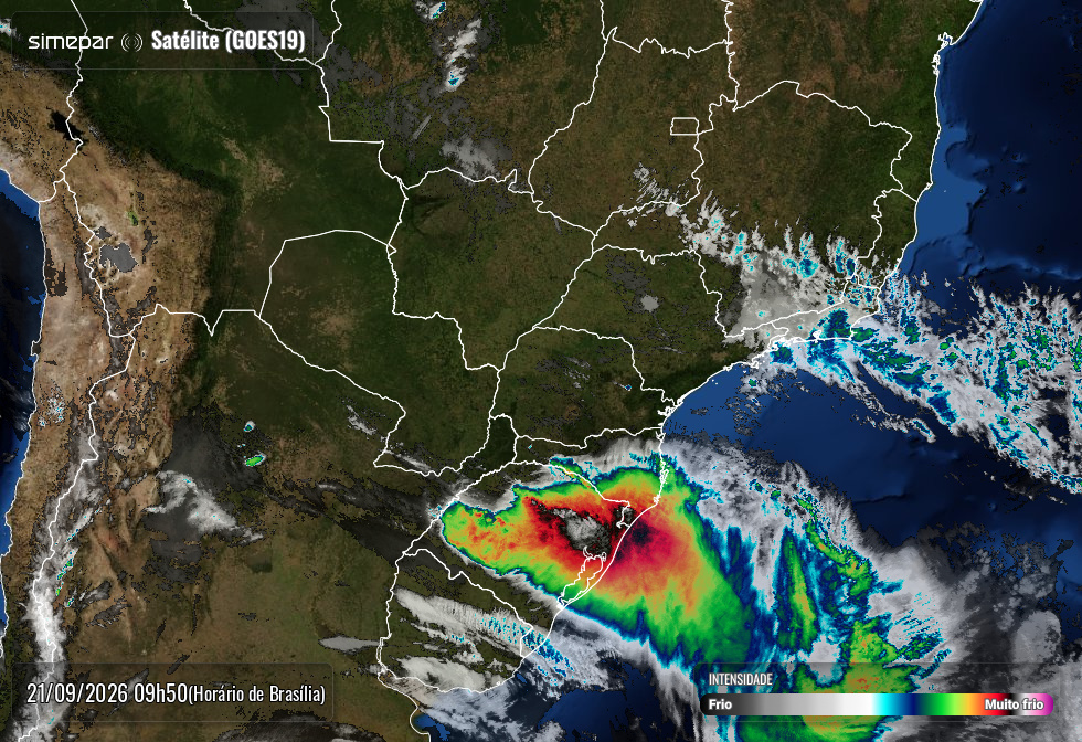 Paraná tem risco de tempestades severas antes da chegada da primavera