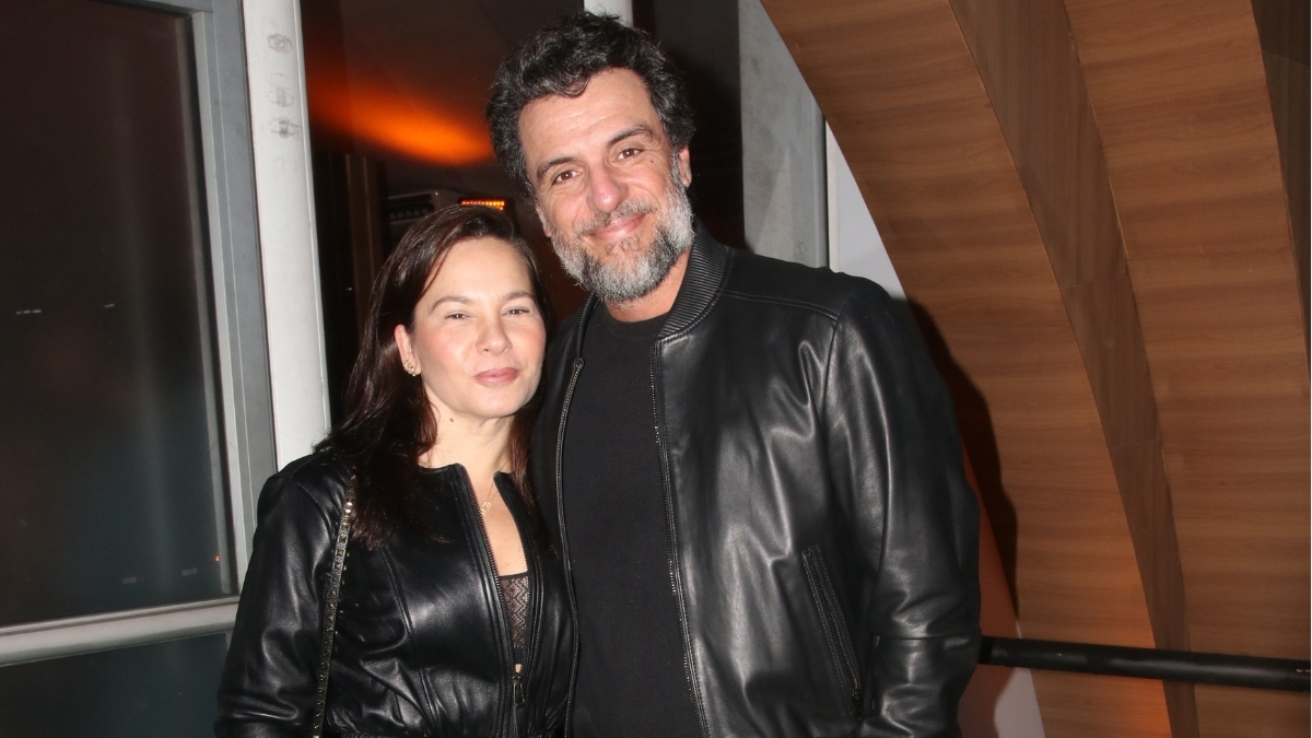Rodrigo Lombardi faz rara aparição ao lado da esposa no Rock in Rio
