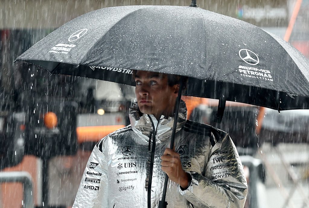 George Russell durante o GP do Bahrein na Malásia