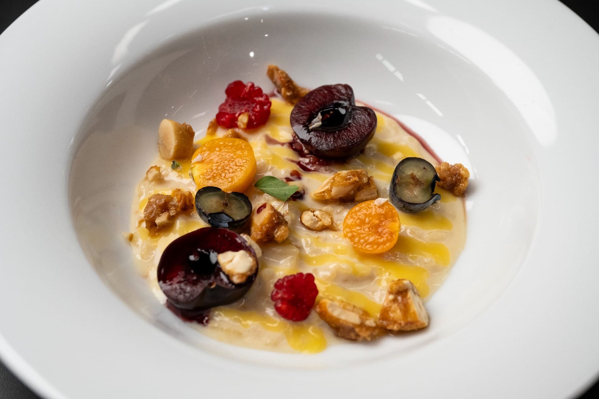 Arroz doce cremoso com curd de limão e frutas vermelhas | Band Receitas