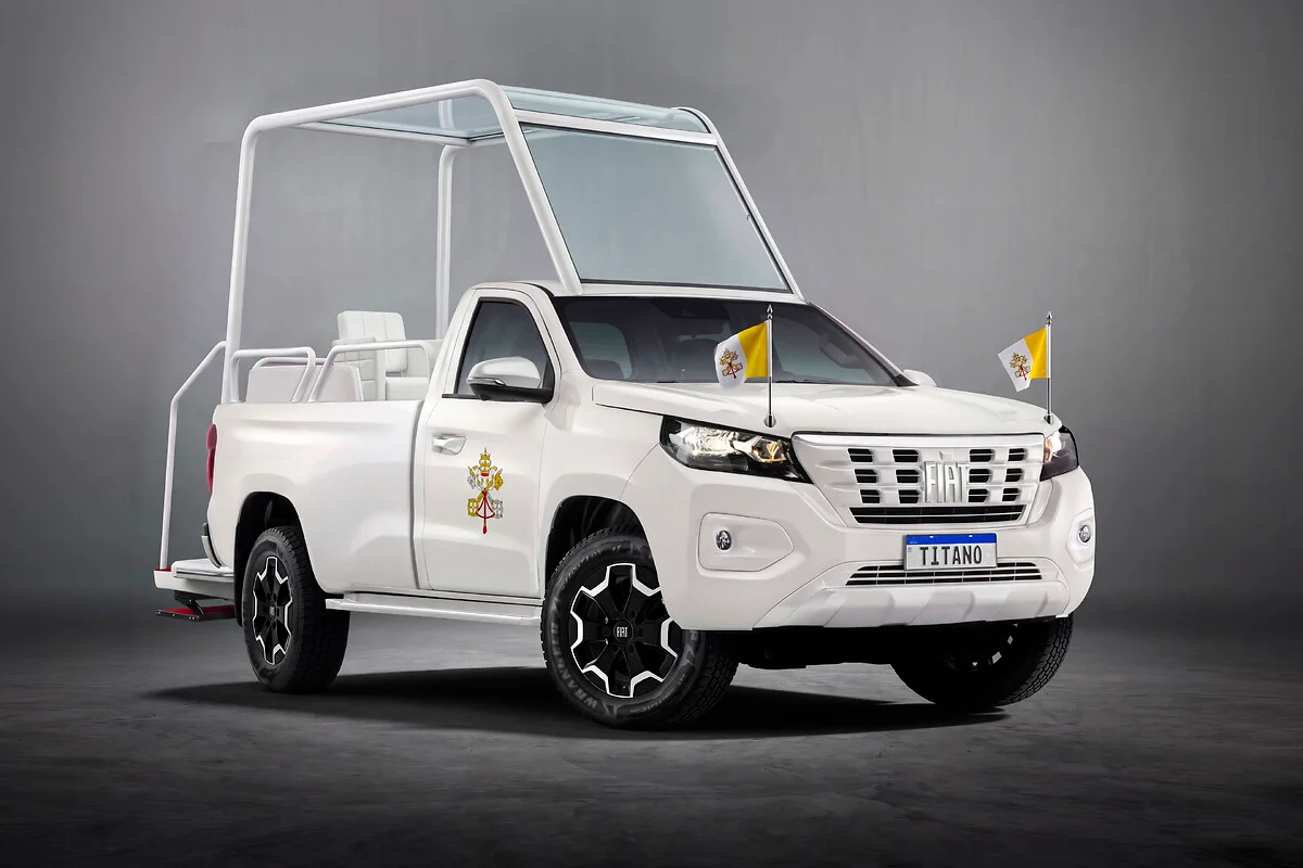 Fiat Titano será o carro oficial do Papa Leão XIV no Uruguai