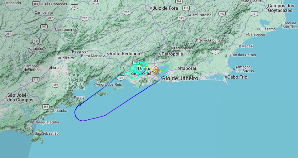 Aeronave retorna ao Galeão após sofrer pane elétrica durante voo