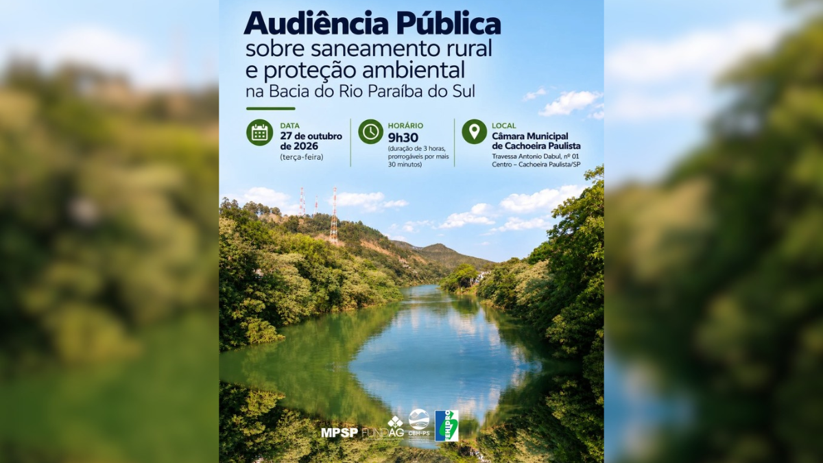 Cachoeira Paulista recebe audiência pública sobre proteção ambiental