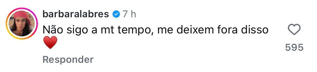 Bárbara Labres comenta sobre polêmica envolvendo Gabi Versiani (Reprodução/Instagram)