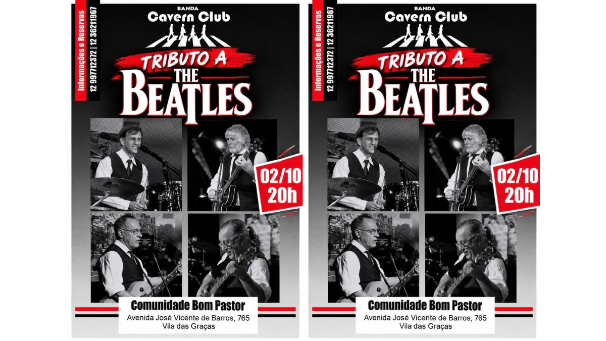 Banda Cavern Club faz show beneficente em tributo aos Beatles em Taubaté