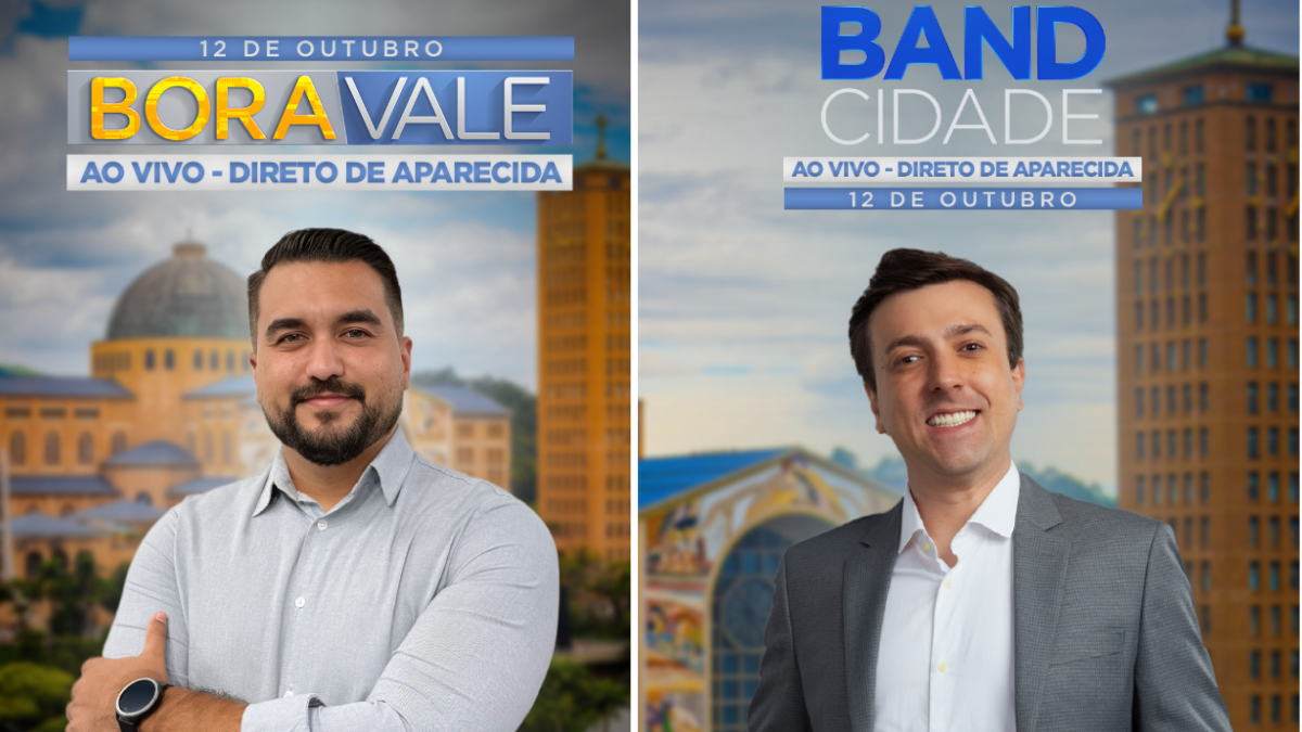 Band Vale terá programação especial ao vivo de Aparecida nesta segunda (12)