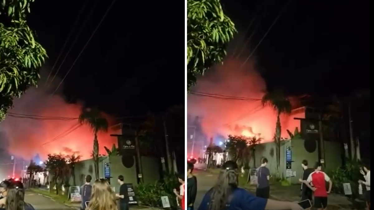 Incêndio em casa mobiliza Bombeiros em São Sebastião