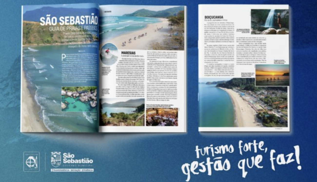 Cidade de São Sebastião é destaque na revista Viaje Mais após press trip