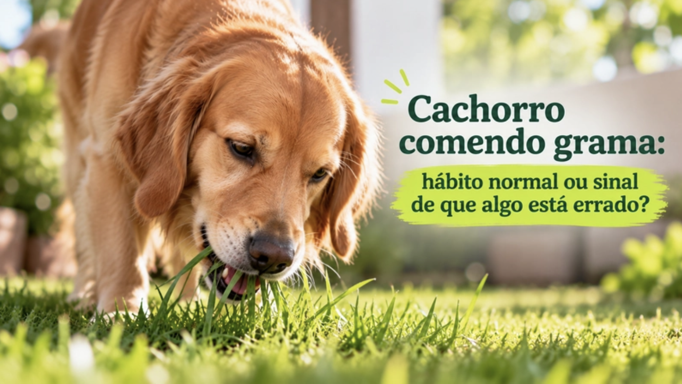 Cachorro comendo grama: hábito normal ou sinal de que algo está errado?