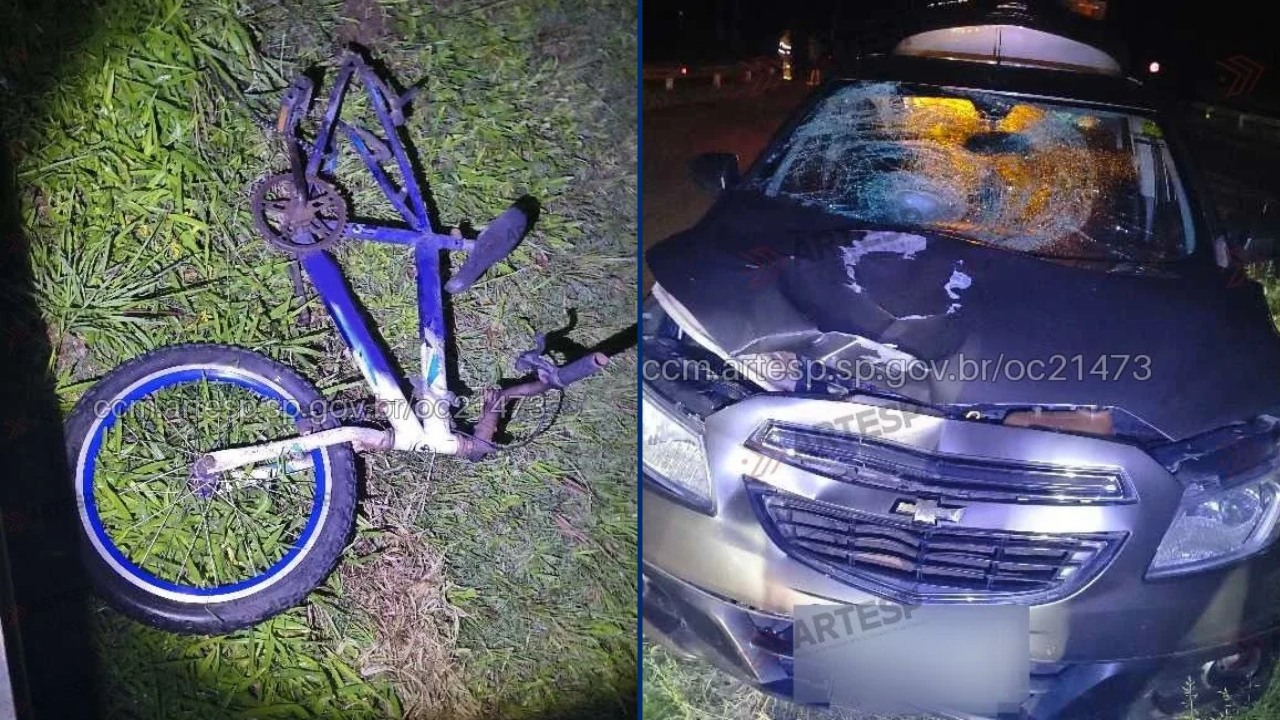 Ciclista morre atropelado na Rodovia Marechal Rondon, em Porto Feliz