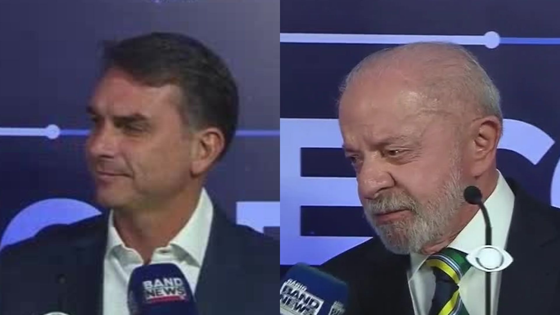 Eleições 2026: Flávio e Lula chegam para debate do 2º turno na Band