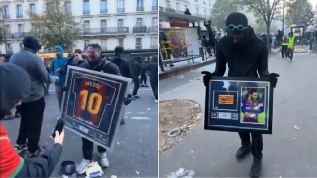 Camisa que pertenceu a Messi foi roubada durante manifestação na França