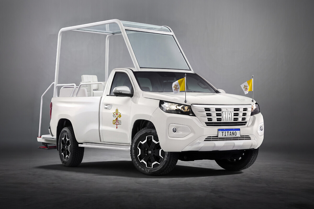 Como a Fiat Titano será transformada em papamóvel para Leão XIV ...
