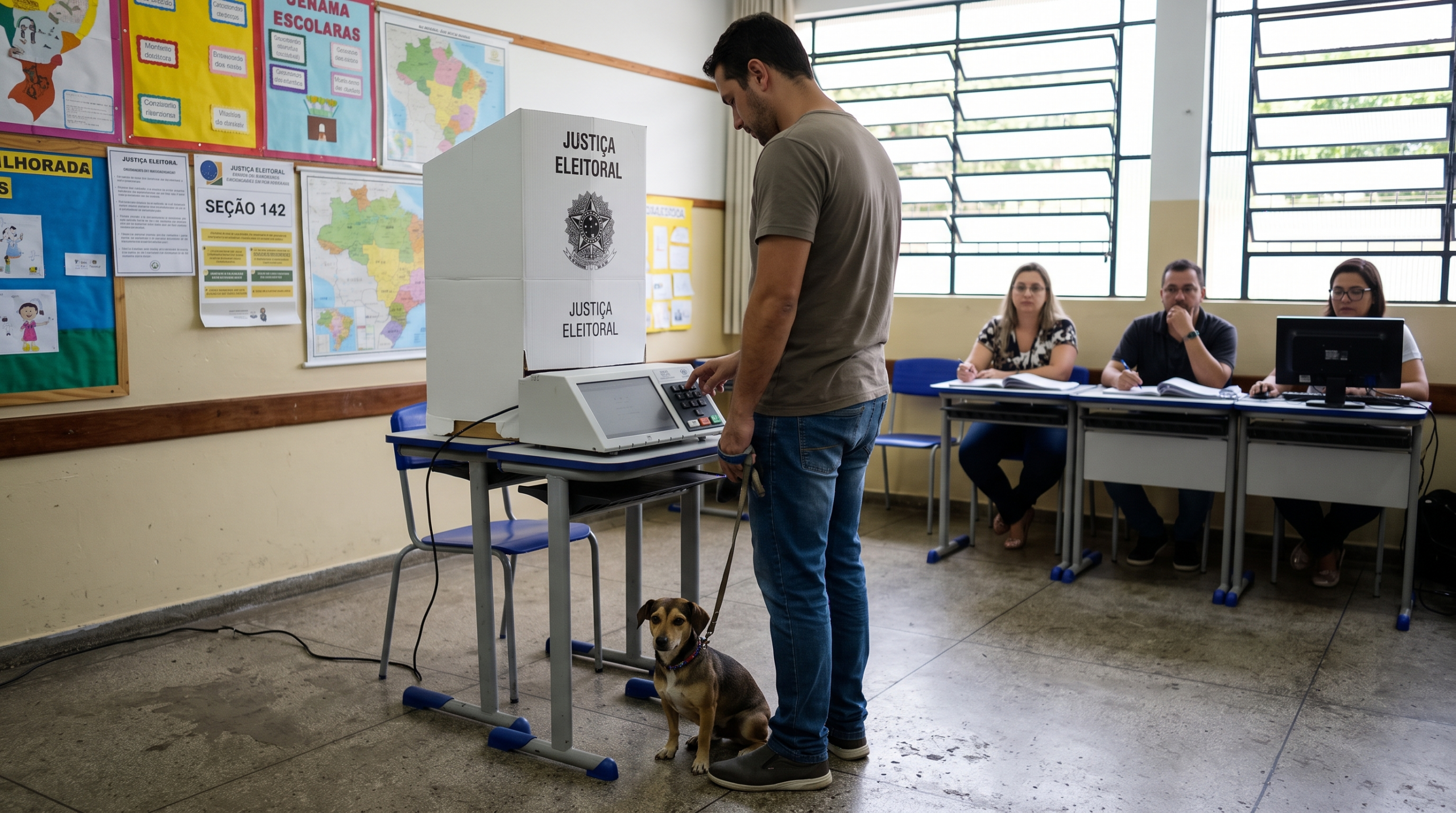 Posso levar meu pet para votar? Veja o que diz a lei eleitoral