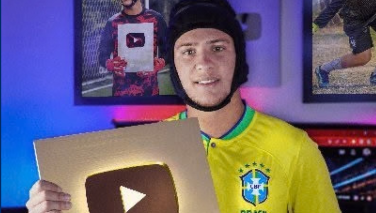 Goleiro de Capacete atua em jogo beneficente com YouTubers em Paulínia