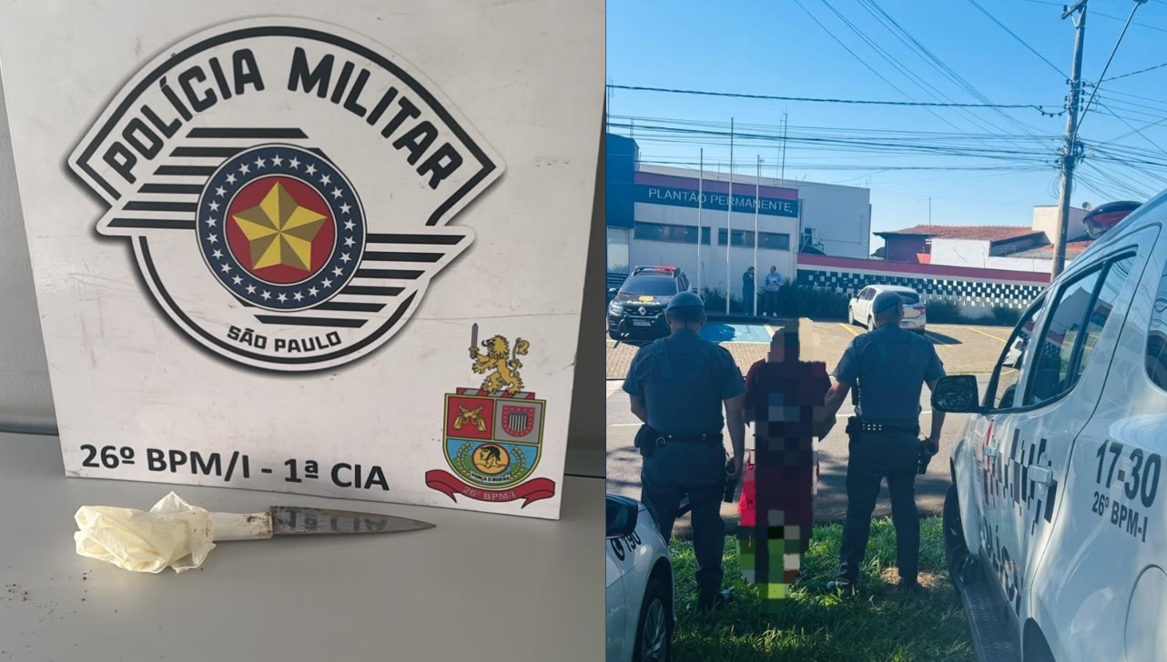 PM prende homem por matar colega de trabalho a facadas em Mogi Guaçu