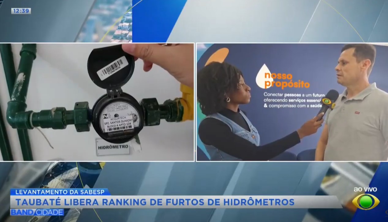 Taubaté lidera ranking de furtos de hidrômetro no Vale do Paraíba