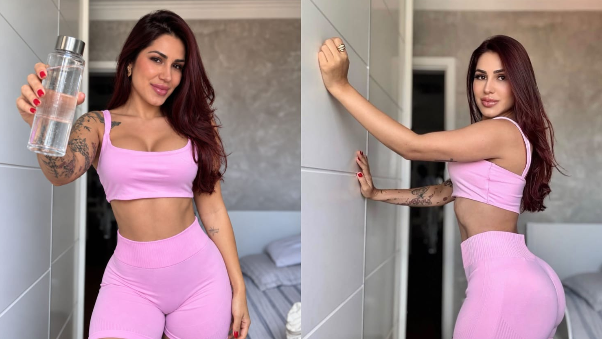Musa fitness vende água de banho pós-treino por R$ 2,9 mil a garrafa