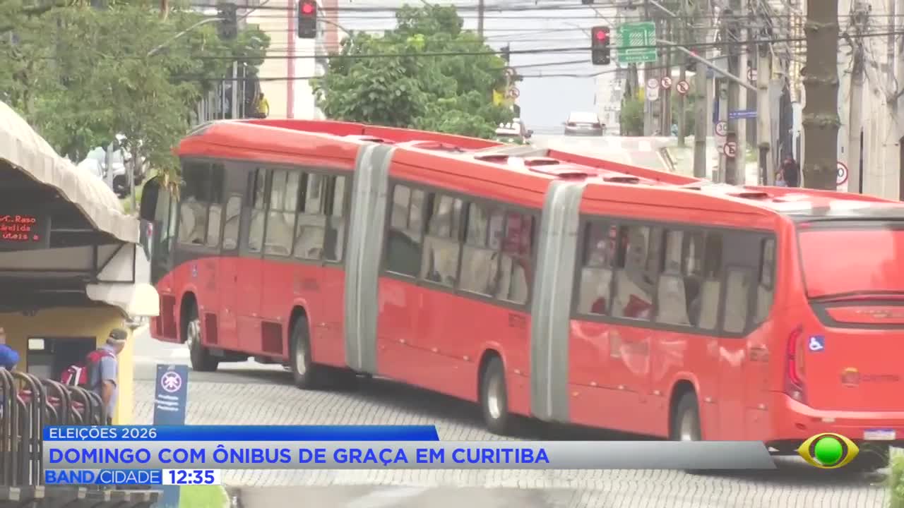 Curitiba terá ônibus de graça no 1º turno das eleições