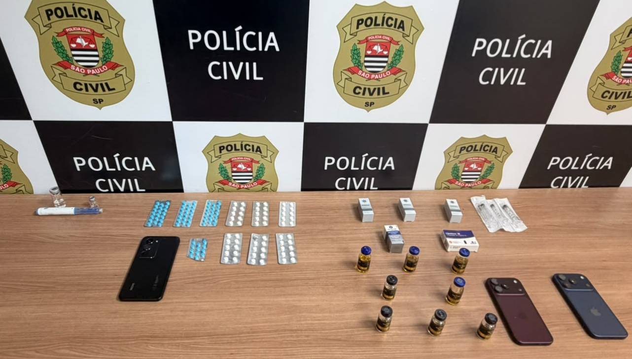 Operação Hipócrates prende dois e apreende anabolizantes e emagrecedores