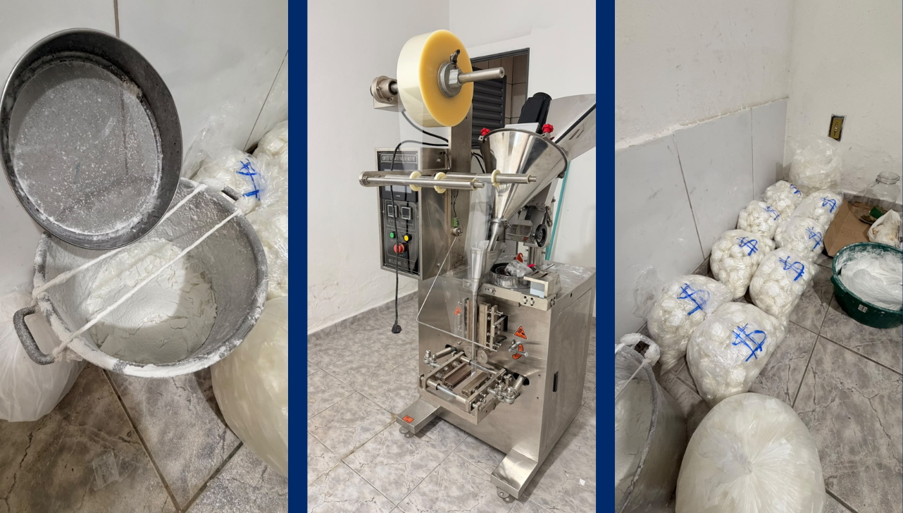 Operação apreende cerca de R$2 milhões em drogas em laboratório do tráfico