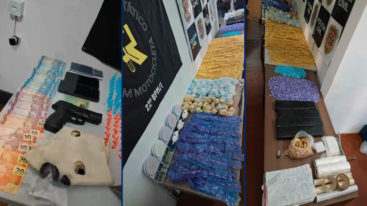 Três são presos em São Miguel Arcanjo durante operação antidrogas