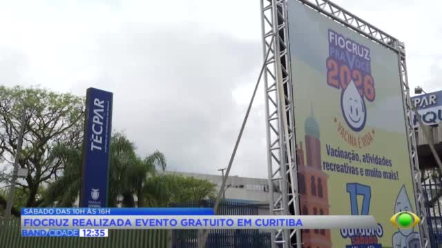 Fiocruz promove evento gratuito com vacinação em Curitiba