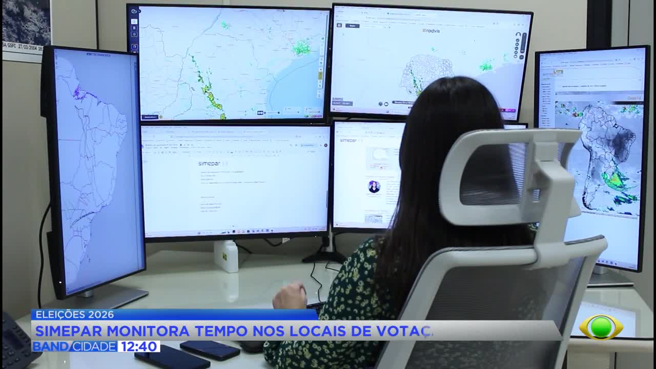 Simepar vai monitorar tempo em locais de votação no PR