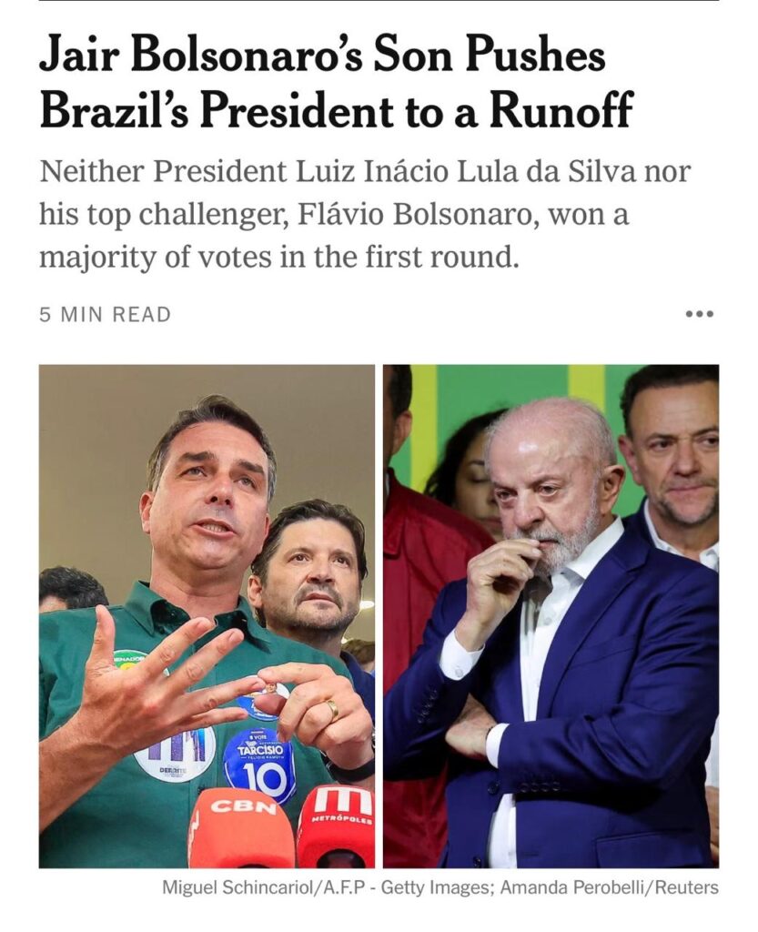 NYT repercute eleições brasileiras