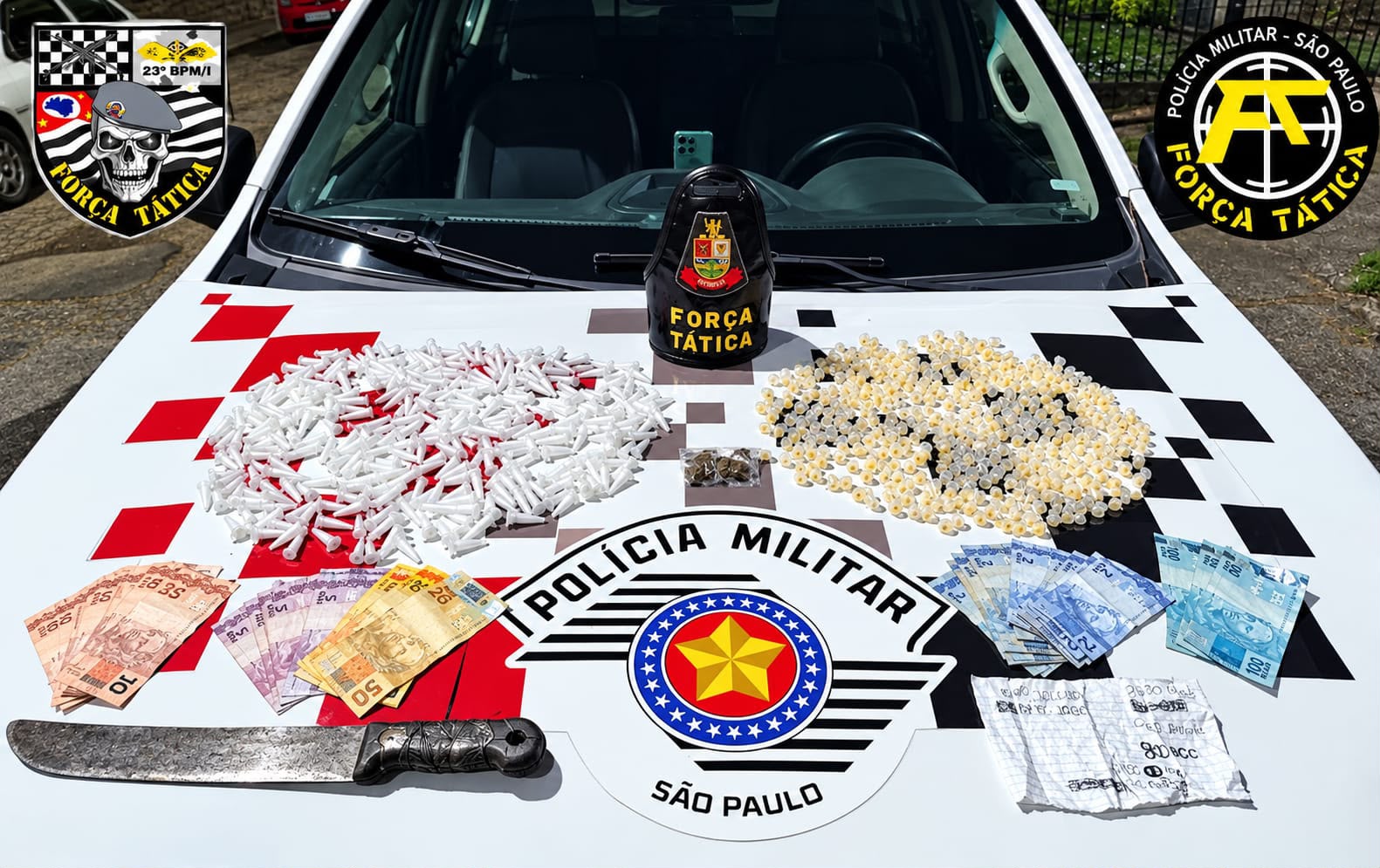 Homem é preso com mais de 800 porções de drogas em Aparecida