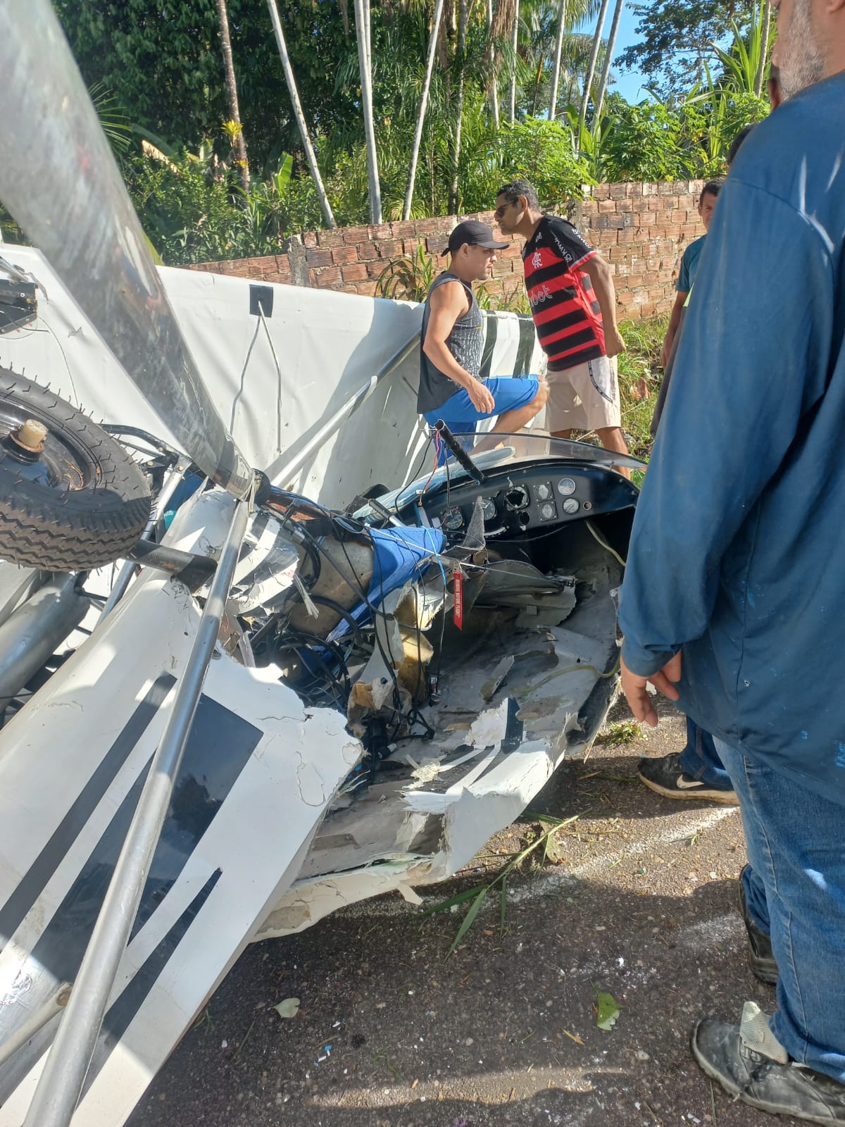 Casal sobrevive após queda de avião de pequeno porte na Grande Belém
