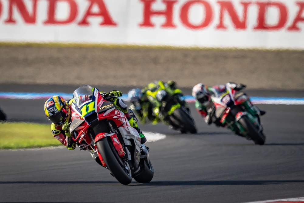 Diogo Moreira durante a corrida sprint do GP do Japão da MotoGP