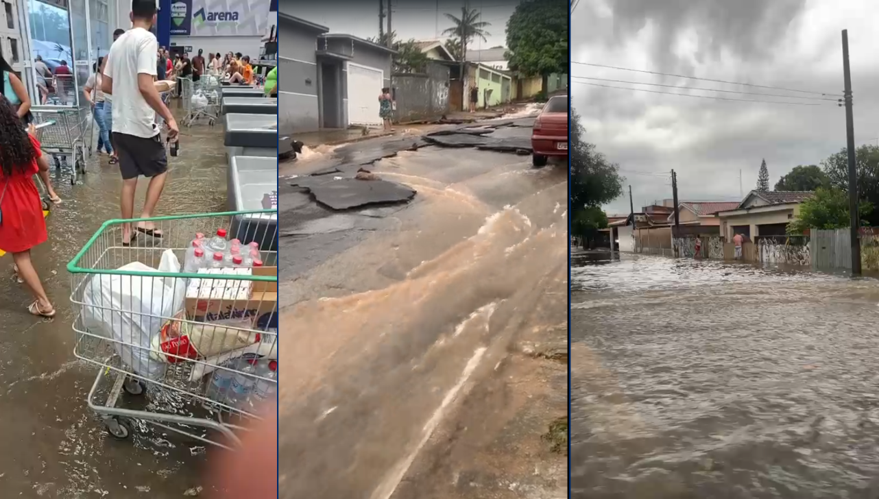 Temporal causa alagamentos e estragos em Cosmópolis