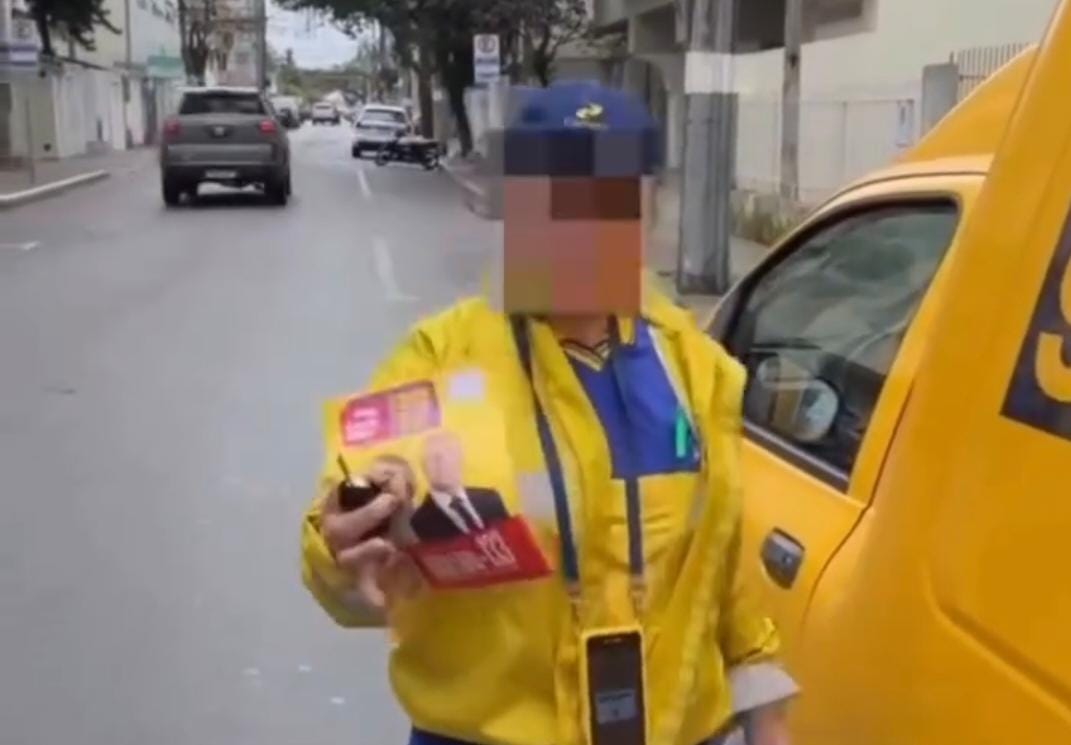 Vídeos flagram carteiros distribuindo material de campanha do PT em SP