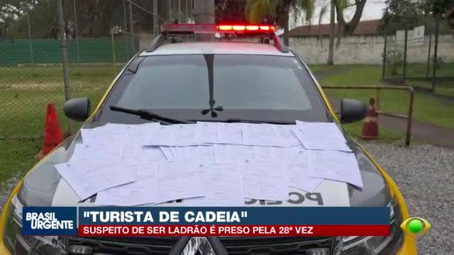 Homem é preso pela 28ª vez e revolta policiais em Curitiba