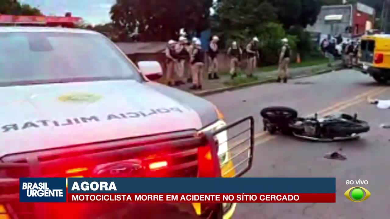 Motociclista de 25 anos morre em acidente no Sítio Cercado, em Curitiba