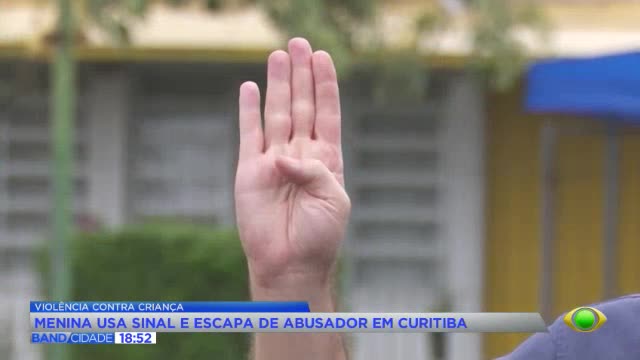 Sinal de socorro feito por menina de 9 anos evita possível abuso no PR