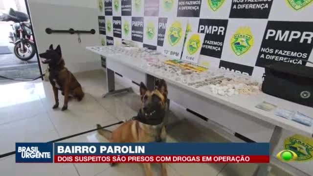 Operação no Morro do Sabão prende dois e apreende drogas em Curitiba