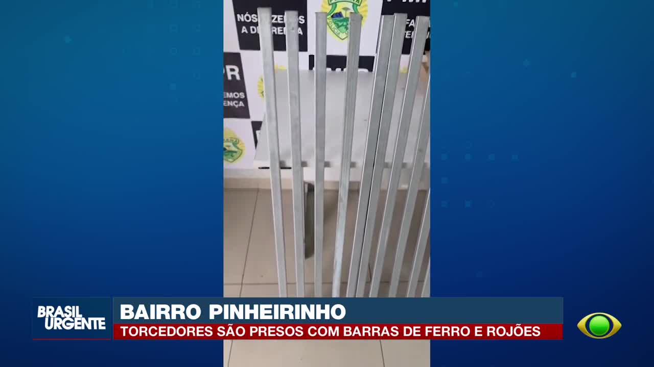 PM prende torcedores do Coritiba com barras de ferro para atacar rivais