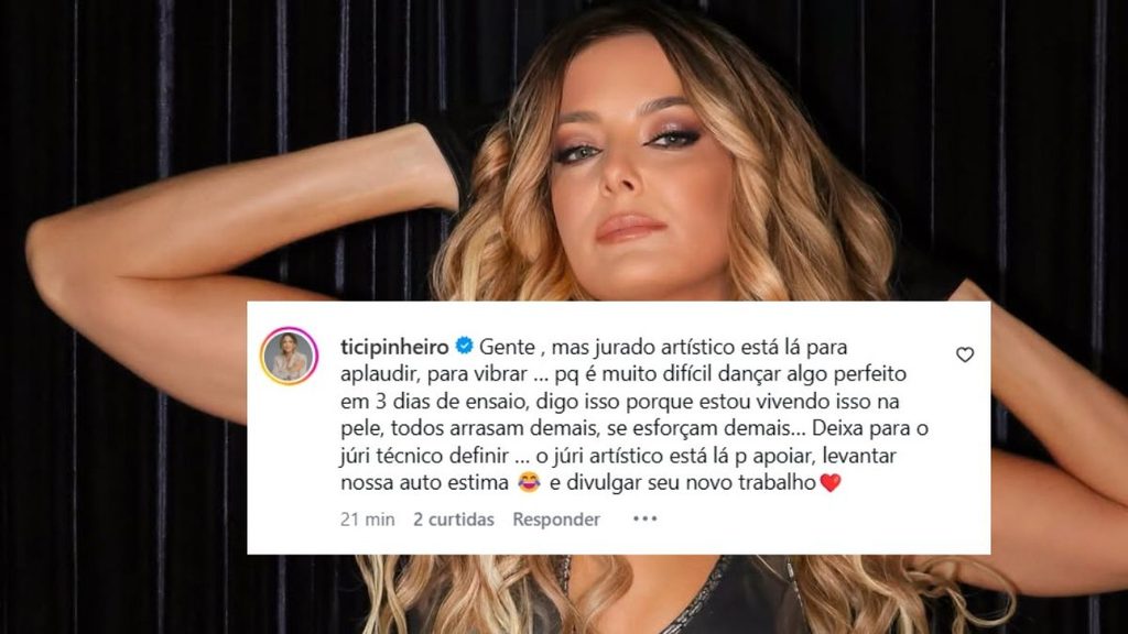 Tici Pinheiro opina sobre o júri do Dança dos Famosos (Foto: Reprodução/Instagram @ticipinheiro)