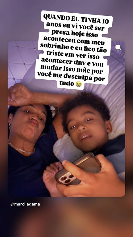 Stories do perfil de Oruam no Instagram(Reprodução/Instagram @oruam)