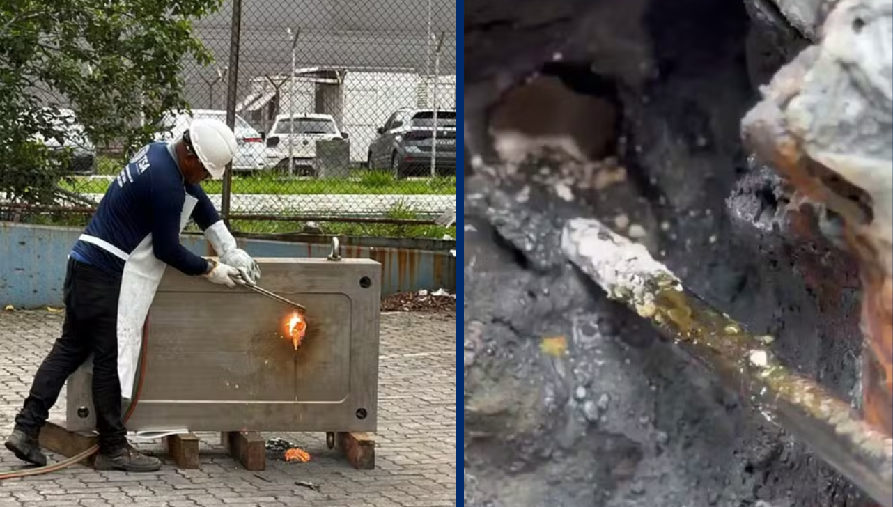 Receita Federal apreende cocaína escondida em molde industrial em Viracopos