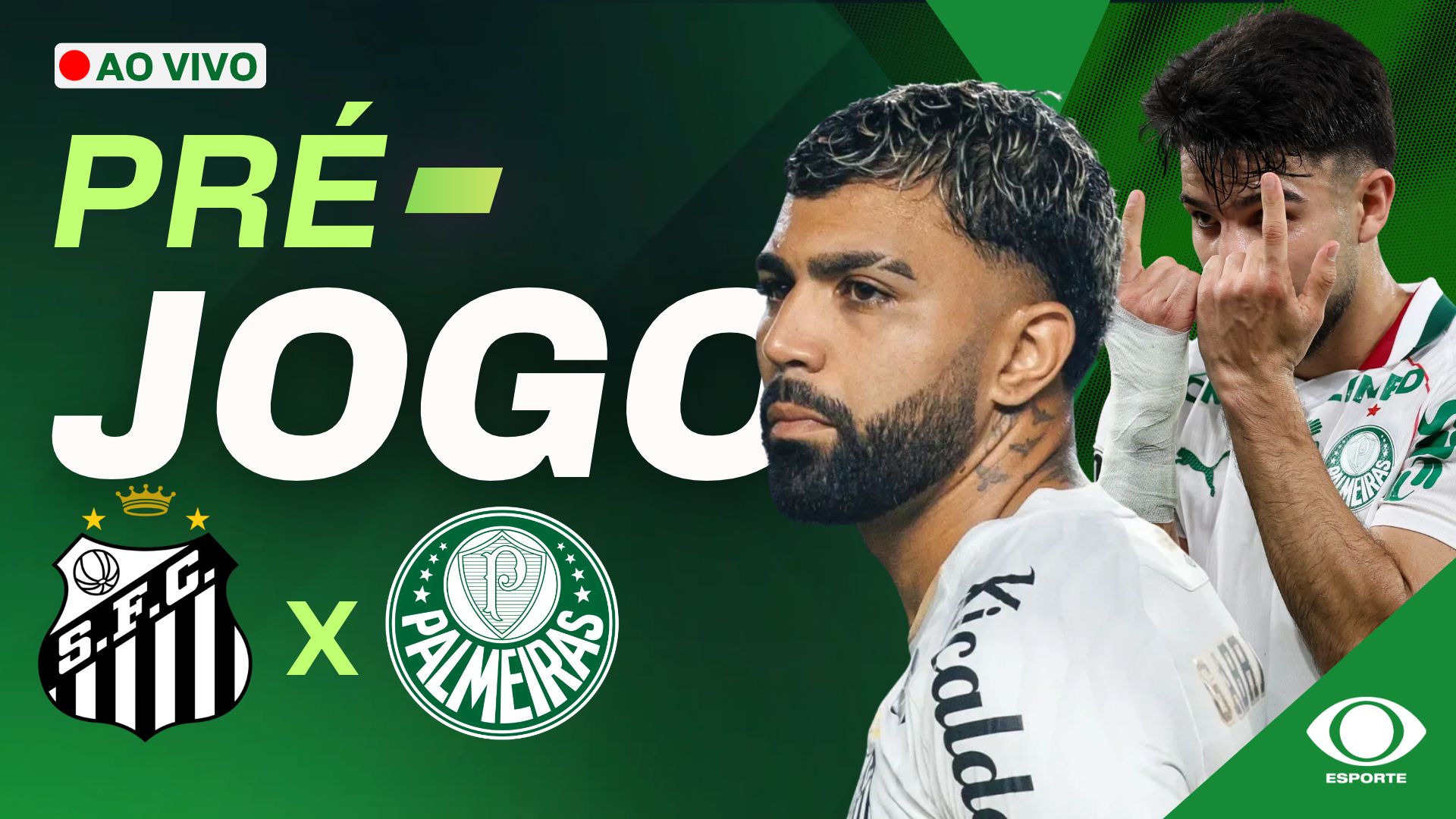 Santos x Palmeiras: assista ao pré-jogo do Brasileirão ao vivo