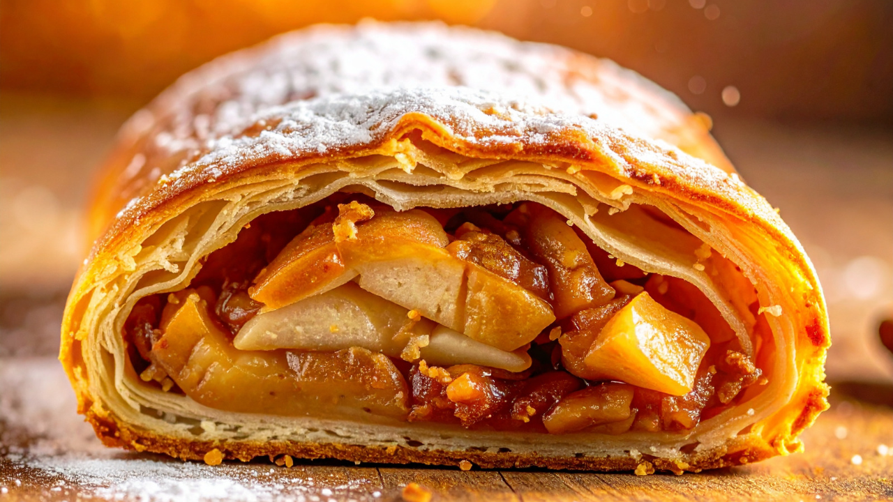Strudel de maçã: aprenda fazer sobremesa sem se preocupar com a massa