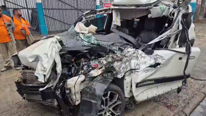 Acidente grave com carro e ônibus deixa sete feridos em São Cristóvão
