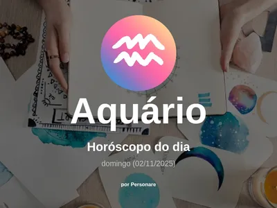 Horóscopo de Aquário: veja a previsão para hoje, domingo (02/11/2025)